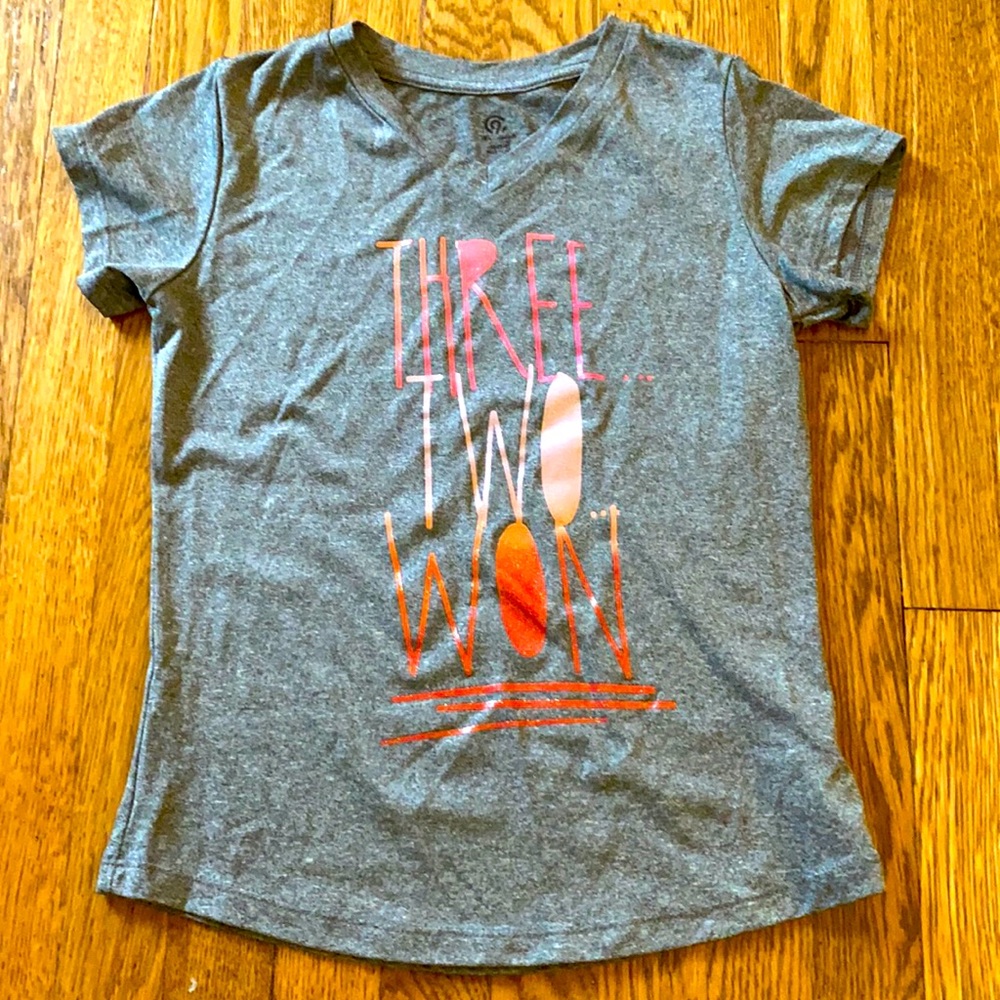 Athletic T-Shirt with Colorful Lettering